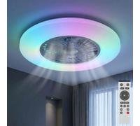 Ventilateur Decken Globo LED RGB CCT 59,5 cm Dimmable Avec Télécommande