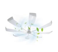Ventilateur Déflecteur D'Air Gainable 8 Lames Amovibles Spiralées