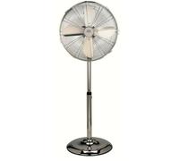 Dcg Ventilateur Sur Pied Métal Chrome 50W 40Cm 4 Pales