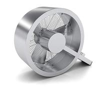 Ventilateur Desgin Q par Stadler Form, de haute qualité, fabriqué en aluminium/acier inoxydable avec 3 niveaux de puissance, 40 Watt, couleur argent
