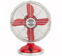 Ventilateur design metal - joe50 rouge