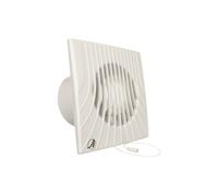 Ventilateur d'évacuation fi 100 14W 98m3/h 230V IPX4 blanc WA100W