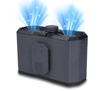 Ventilateur d'extérieur à double aération, ventilateur de cou portable avec lampe de poche d'urgence, rechargeable de 15 000 mAh, ventilateur à clipser, 15 000 tr/min, 199 vitesses de vent, affichage