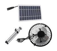 Ventilateur d'extérieur à énergie solaire - Ventilateur de camping recharge solaire | Ventilateur solaire portable avec lanterne à LED | Ventilateur solaire portable avec recharge Usb pour Pann