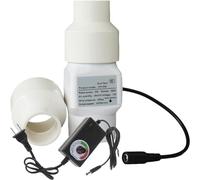 Ventilateur d'extraction 25mm ou 50mm extracteur d'air avec régulateur de vitesse du vent, 36m³/h, Silencieux, Pour Convient aux Salles de Bains, Cuisines, Chenil pour chiens et Garages