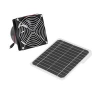 Ventilateur D'extraction à énergie Solaire, Panneau Solaire 50 W 12 V + Ventilateur de Ventilation Haute Vitesse de 6,5 Pouces avec Support de Filet de Protection pour Serre