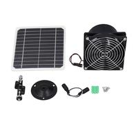 Ventilateur D'extraction à énergie Solaire, Ventilateur D'extraction Solaire 50 W 12 V, Ventilateur de Serre étanche, Panneau Solaire en Silicium Monocristallin, Kit de