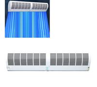 Ventilateur D'Extraction À Rideau d'air pour Porte, Ventilateur De Porte Mural À Vent Fort avec Roue De Ventilateur Puissante, Deux Réglages De Vitesse Et Direction du Ve-2.0 m