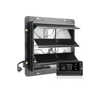 Ventilateur d'Extraction à Volets 1700 m³/h Moteur EC Pour Serre Garage 35,6cm