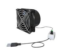 Ventilateur d'extraction - Absorbeur de soudure à vitesse réglable USB 3,1 x 3,1 x 2,6 pouces | Mini ventilateur de Ventilation d'air, extracteur d'air, rehausseur en ligne pour fenêtre de toilettes,