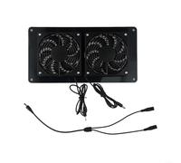 Ventilateur d'extraction alimenté par panneau solaire DC 12 V Solution pour maintenir des conditions confortables dans les maisons pour chiens