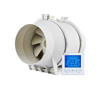 Ventilateur d'extraction d'air rond de 150 mm - Vitesse réglable - 3 vitesses - Silencieux - Pour cuisine, salle de bain, garage, cave