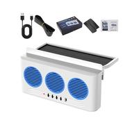 Ventilateur d'extraction d'air solaire pour voiture, avec 3 sorties, solution continue de fenêtre anti-buée pour camping-car, autoroute, road trip, , sans effort
