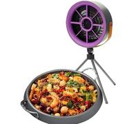 Ventilateur d'extraction de bureau - Alternative à une hotte de cuisine portable, purificateur d'air léger | Dissolvant de fumée USB, unité de Filtration amovible à 3 vitesses pour la cuisson au barbe