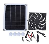 Ventilateur d'extraction de panneau solaire portable de 10W pour les voitures de chargement en plein air, utilisation DC5V, chambre ventilée pour animaux