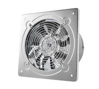 Ventilateur d'extraction en acier inoxydable de 6/7/8 pouces, tuyau ventilation for toilettes, cuisine, mur, fenêtre, résistance à la corrosion(8inch)