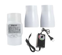Ventilateur D'extraction En Ligne 2" 6w Kit De Ventilation À Flux D'air Variable Avec Boîtier ABS Durable For Grenier Hydroponique En Serre Avec Interface Adaptateur(50 mm to 40 mm,Speed governor)