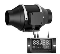 Ventilateur d'Extraction, Extracteur d'air , Ventilation extraction, régulateur de température, 205-807pi³/min, 4