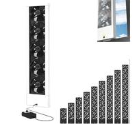 Ventilateur D'extraction Fenêtre Vertical,adapté Aux Fenêtres Coulissantes,ventilateur D'extraction Type Fenêtre,aucun Perçage Requis,rétractable 2 Pouces,convient Aux Salon white 23.6-25.6in/60-65cm