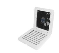 Ventilateur d'extraction for camping-car, montage latéral, 12 V, for réfrigérateur, dissipation de chaleur, Résistant aux intempéries(blanc)