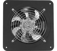 Ventilateur d'extraction, montage mural ou sur fenêtre, fonctionnement silencieux, noir
