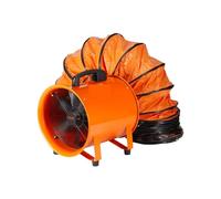 Ventilateur d'extraction portatif de 40 cm, Cylindre Industriel avec Conduit et Tuyau d'extraction for Aspirer la poussière à la Maison ou au Travail. pour Salle de Bain, Chambre(10M Duct Hose)