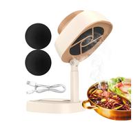 Ventilateur D'extraction Pour Cuisine - Ventilateur Pliable Rechargeable Par USB, Hotte De Bureau À 5 Vitesses | Angle Réglable Avec Filtre Amovible, Pour Four, Cuisinière, Table De Cuisson, Filtratio