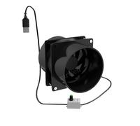 Ventilateur d'extraction silenci Extracteur de fumée soudure à vitesse réglable USB, extracteur fumées ESD, conduit d'évacuation avec ventilation 1 m pour bouche d'aération de salle de bain et toilett