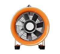 Ventilateur d'extraction silenci Ventilateur axial portable, extracteur industriel puissant pour bouche d'aération de salle de bain et toilett(12inch)