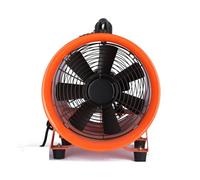 Ventilateur d'extraction silenci Ventilateur soufflant portatif 8/10/12 pouces for la ventilation domestique à flux axial pour bouche d'aération de salle de bain et toilett(10inch)