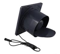 Ventilateur d'extraction solaire 12 V CC - Pour élevage d'animaux - Serre - Garage - Avec clapet anti-retour - 4/6/8" - Économie d'énergie - Résistant au feu - Matériau ABS (15,2 cm)