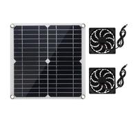 Ventilateur d'extraction solaire 12 W alimenté par plaque solaire - Extracteurs d'air de rechange pour abri de jardin