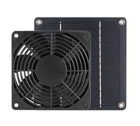 Ventilateur d'extraction solaire avec panneau monocristallin, 10 W 12 V, ventilateur de ventilation étanche pour abri de jardin, poulet, serre, niche pour animaux domestiques
