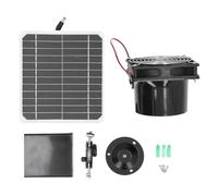 Ventilateur d'extraction Solaire, monocristallin 50 W 12 V 6,5 Pouces, Panneau Solaire, Ventilateur d'extraction de Grenier avec Filet de Protection pour Un Fonctionnement