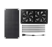 Ventilateur d'extraction Solaire - Ventilateur de Grenier Solaire 10 W 12 V | Ventilateur extérieur économe en énergie, améliore la circulation de l'air pour les greniers, les hangars, les serres, les po