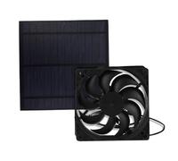 Ventilateur d'extraction solaire, ventilateur solaire étanche pour niche de chien, système de refroidissement polyvalent économe en énergie pour camping, pique-nique, activités de loisirs