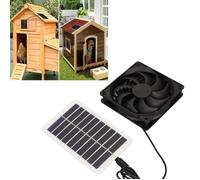 Ventilateur d'extraction - TBEST - Modèle LIU-7694954644361 - 15W - Panneau solaire - Noir