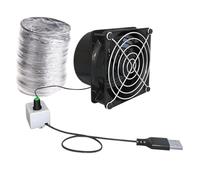 Ventilateur d'extraction - Ventilateur à canal de 8 cm, matériau solide | Ventilateur de ventilation d'air ABS avec raccord fixe, mini extracteur à vitesse réglable pour la maison, la salle de bain