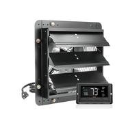 Ventilateur d'extraction, Ventilateur d'extraction à obturateur 10/1214/16'' Moteur EC/AC 940 CFM Ventilateur de grenier à montage mural réglable à 10 vitesses Acier enduit de poudre(10in AC)