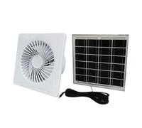 Ventilateur d'extraction, Ventilateur extracteur solaire en cuivre ABS | Cuisine solaire-moustique de 6/8 pouces, salle de bain(6 in 8w Solar Panels)
