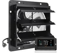 Ventilateur d'extraction VEVOR, 254 mm, régulateur de température et d'humidité, moteur EC, 843 CFM, ventilateur mural avec régulateur de vitesse pour montage mural, aération et refroidissement pour s
