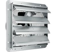 Ventilateur d'extraction VEVOR, 406 mm, 1400 tr/min, 1506 CFM, ventilateur mural en aluminium pour montage mural avec moteur à courant alternatif, aération et refroidissement pour serres, garages, han