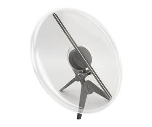 Ventilateur D'hologramme 3D, 1300 TR/Min, Projecteur Holographique 3D, luminosité Normale avec 224 Perles LED, pour Halloween, Bar, Casino, Fête (Prise UE 100-240V)
