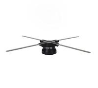 Ventilateur D'hologramme 3D, 1600 X 720p, 23,6 Pouces, 4 Pales, Machine D'affichage Publicitaire, 720 Perles LED, pour Magasin, Noël, Halloween, Fête, Décoration D'intérieur