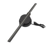 Ventilateur D'hologramme 3D, Affichage Publicitaire de Projecteur de Ventilateur Holographique 3D avec Télécommande, AVI MKV RMVB, Projecteur Holographique 3D pour (Prise UE 100