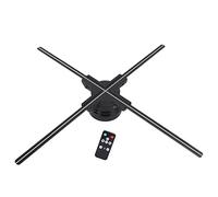 Ventilateur D'hologramme 3D, Affichage Publicitaire de Projecteur D'hologramme 3D de 22 Pouces, Résolution 1600x672, 672 Perles LED pour Les Enseignes de Magasin d'affaires, Bar,