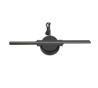 Ventilateur d'hologramme 3D, Affichage Publicitaire Holographique 3D 1300 TR/Min avec Télécommande pour Fête (Prise UE 100-240V)