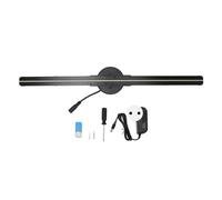 Ventilateur d'hologramme 3D, avec 224 Perles Lumineuses LED pour la publicité en Magasin Professionnel 100-240 V 3 DHologramme 16,5 Pouces 2000 X 224 Projecteur WiFi (Prise UE)