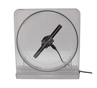 Ventilateur D'hologramme 3D avec Couvercle, Projecteur D'hologramme 3D de 14 Cm, Affichage Publicitaire avec 128 Perles Lumineuses LED, Projecteur Holographique pour Enseignes de