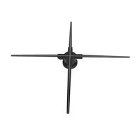 Ventilateur d'hologramme 3D, Carte Mémoire de 8 Go, Affichage Publicitaire Holographique sans Bordure de 28,3 Pouces, 100 à 240 V pour iOS 1024 LED pour Magasin (Prise UE)